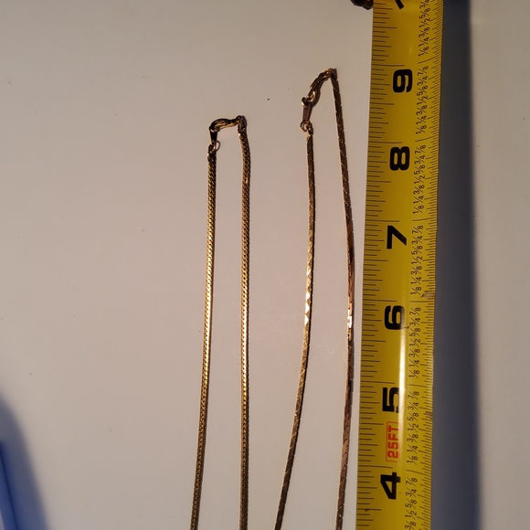 Vintage Korea goldtone necklace Lot of two - Picture 5 of 6
